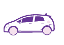 icon depicting hatchback sedan