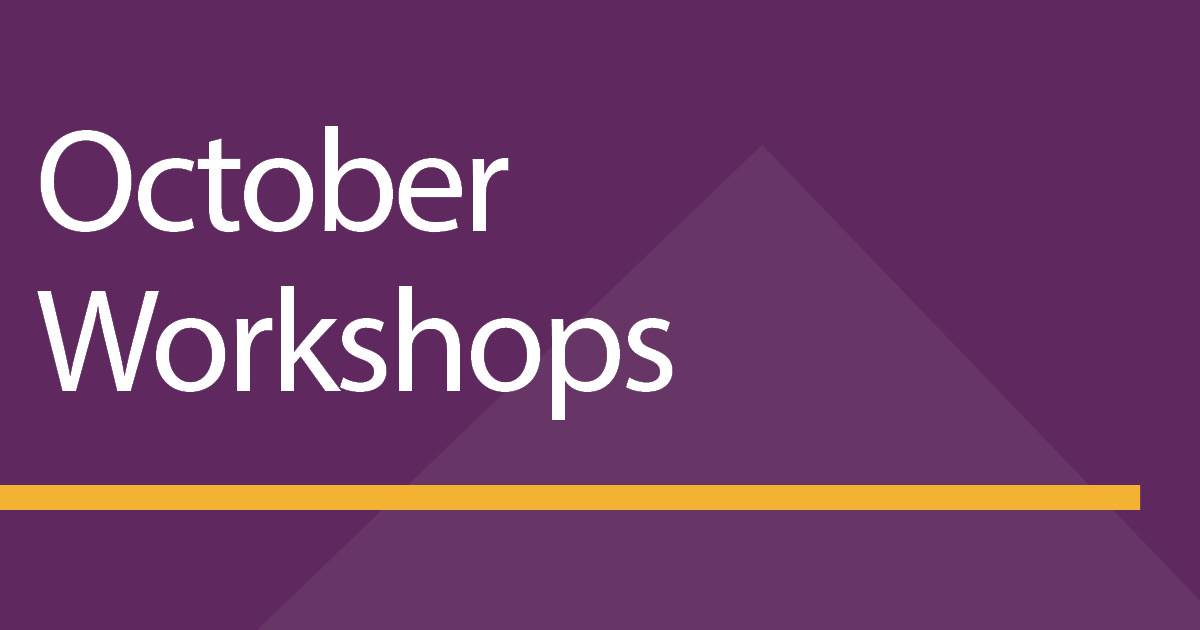 UMassFive's October Workshops