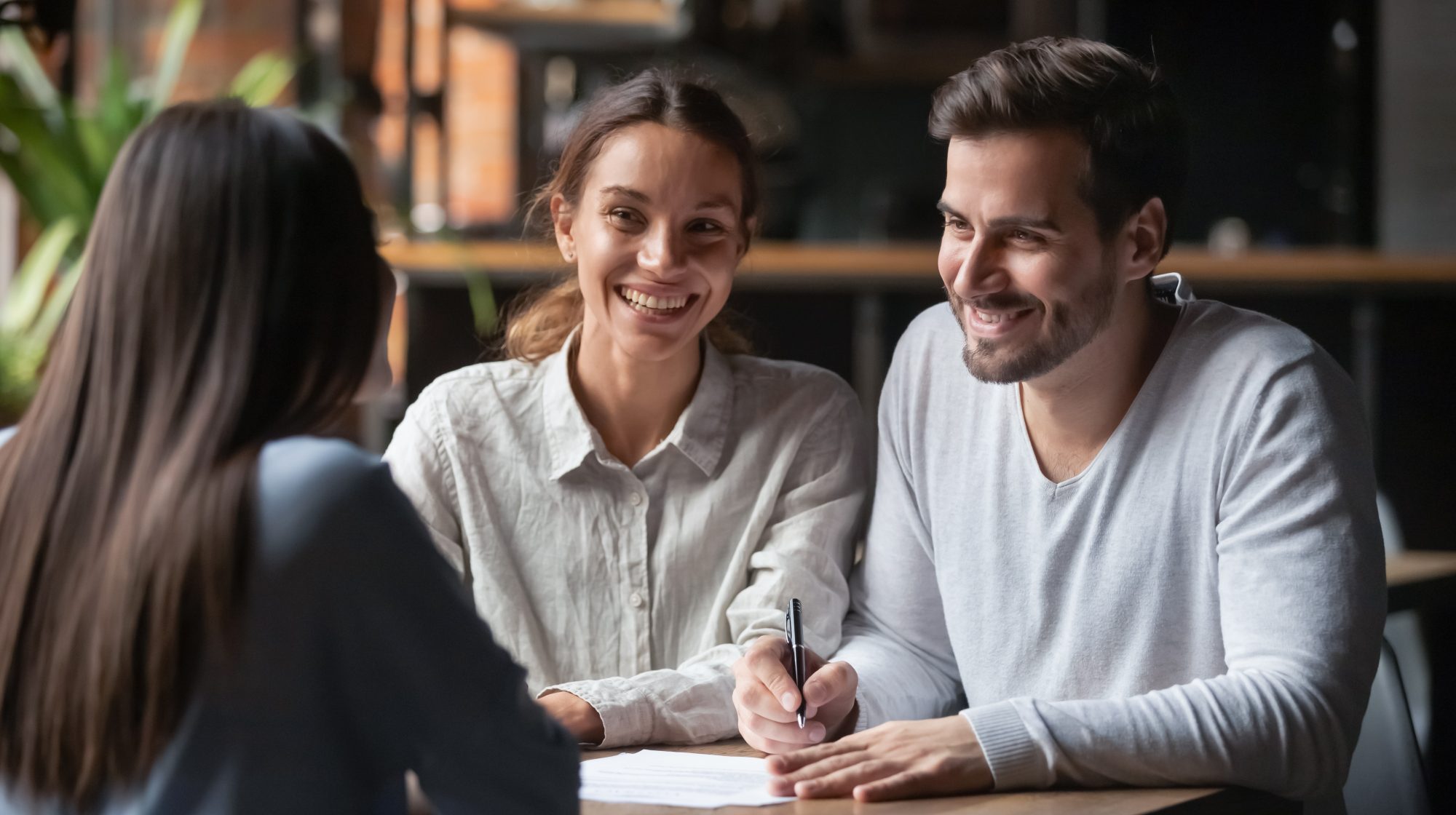 Couple meeting with a financial advisor
