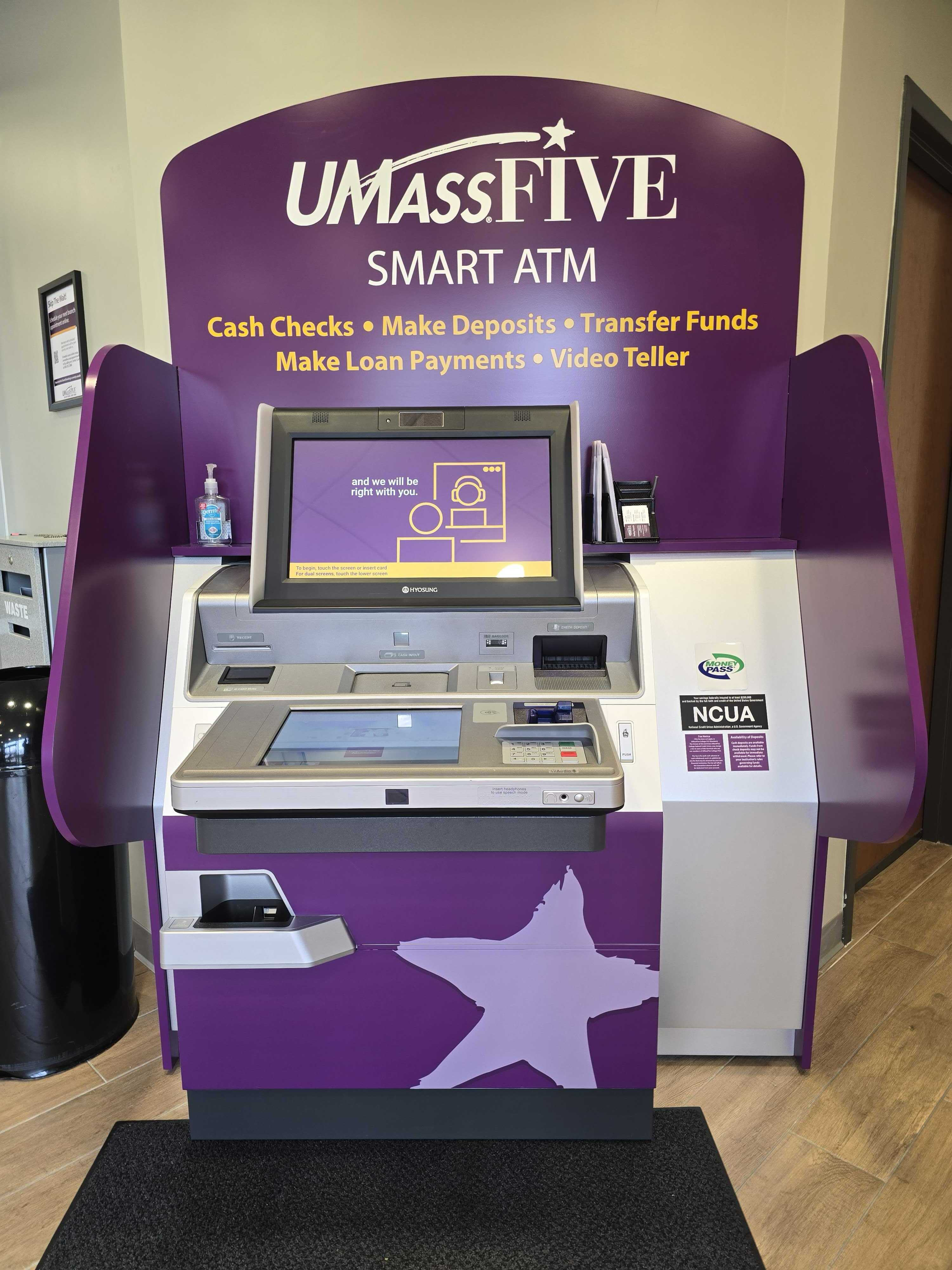 umassfive hadley smart atm machine