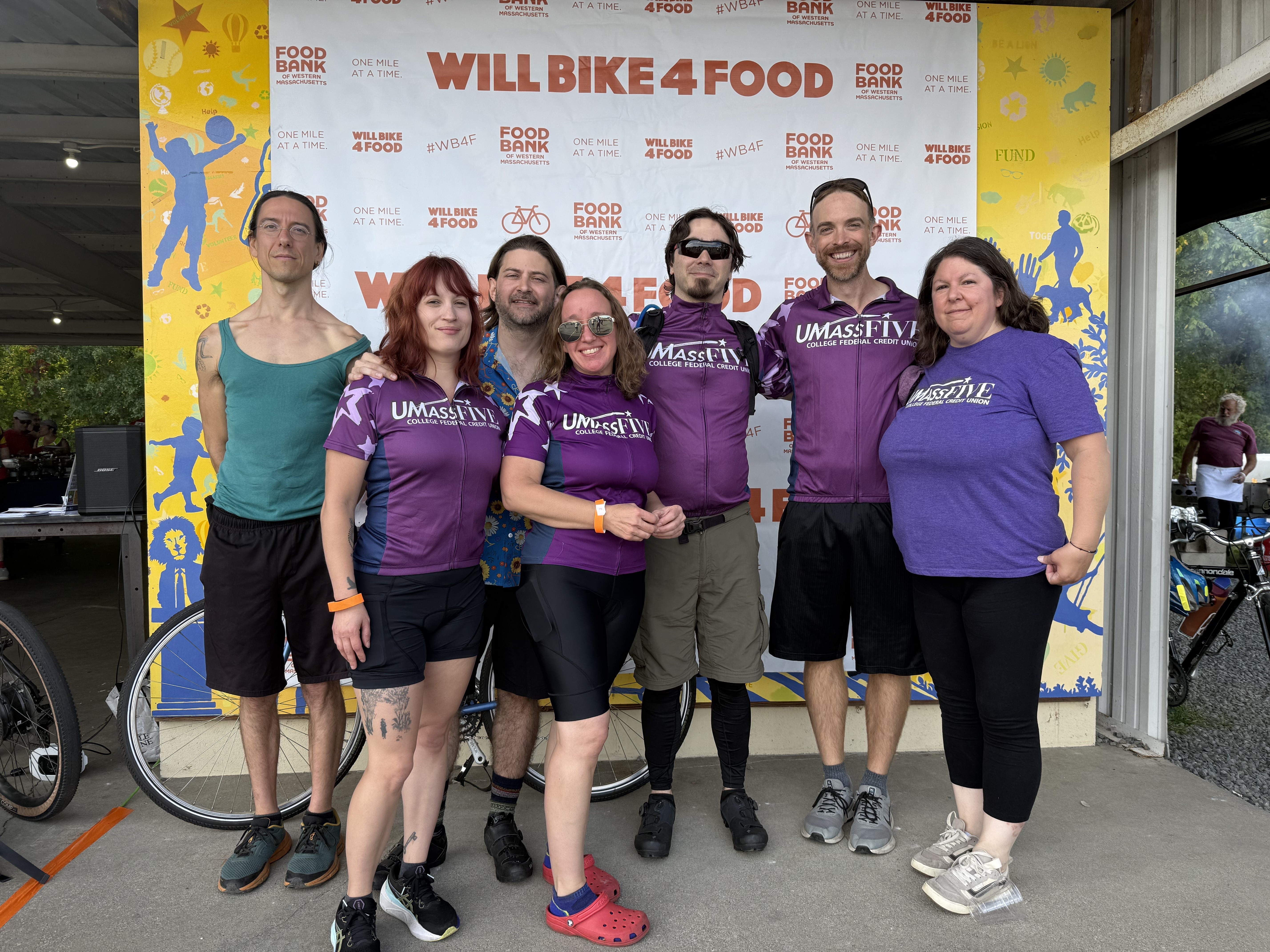 Team UMassFive at Will Bike 4 Food in Hatfield