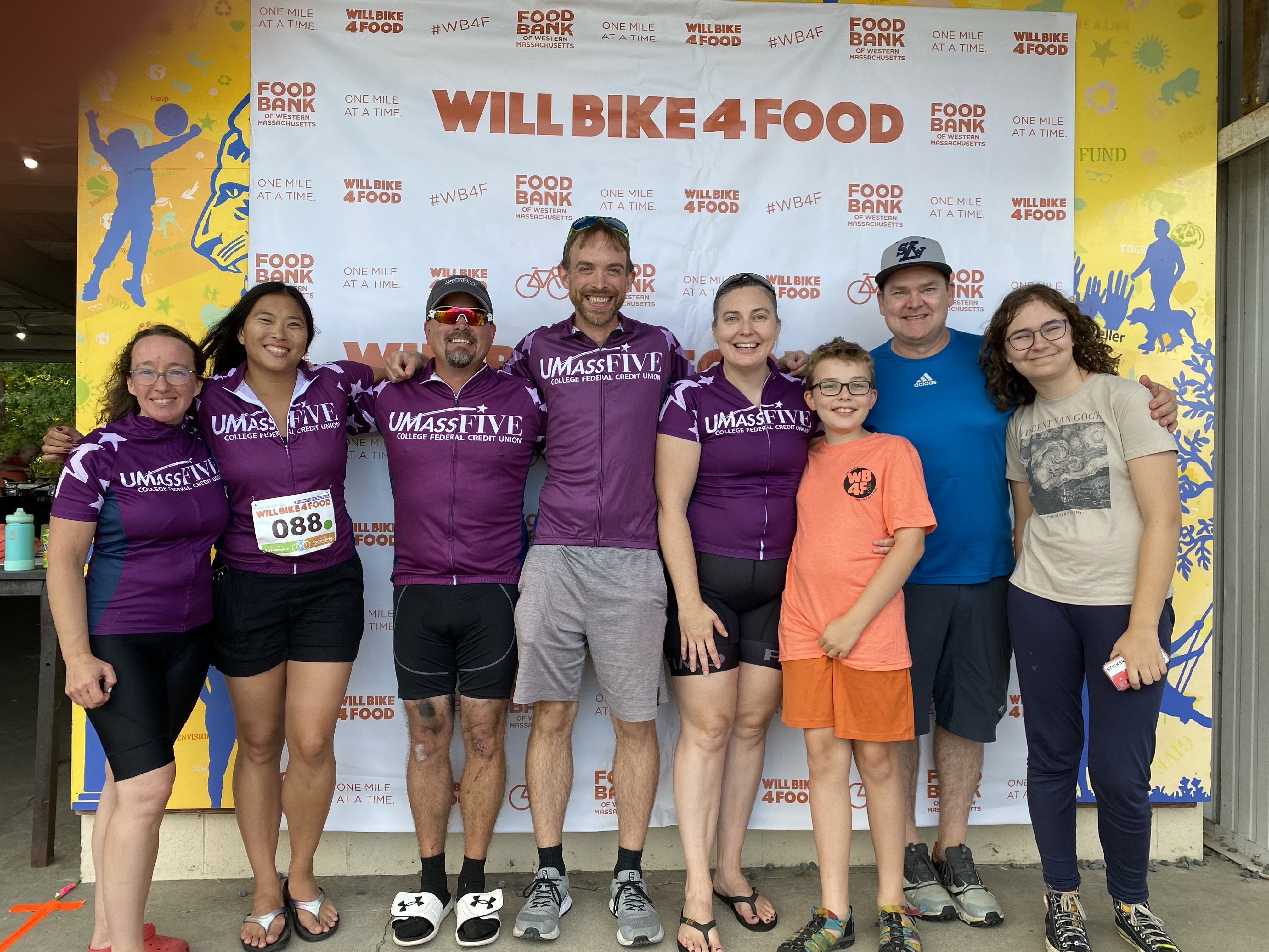 Team UMassFive at Will Bike 4 Food