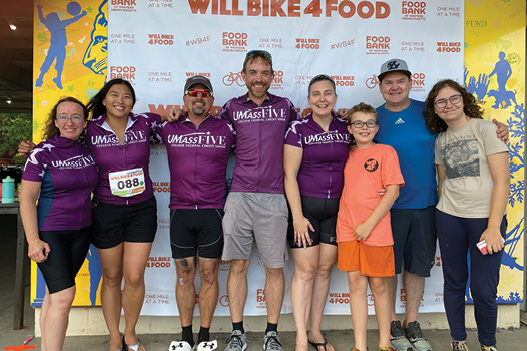 Team UMassFive at Will Bike 4 Food