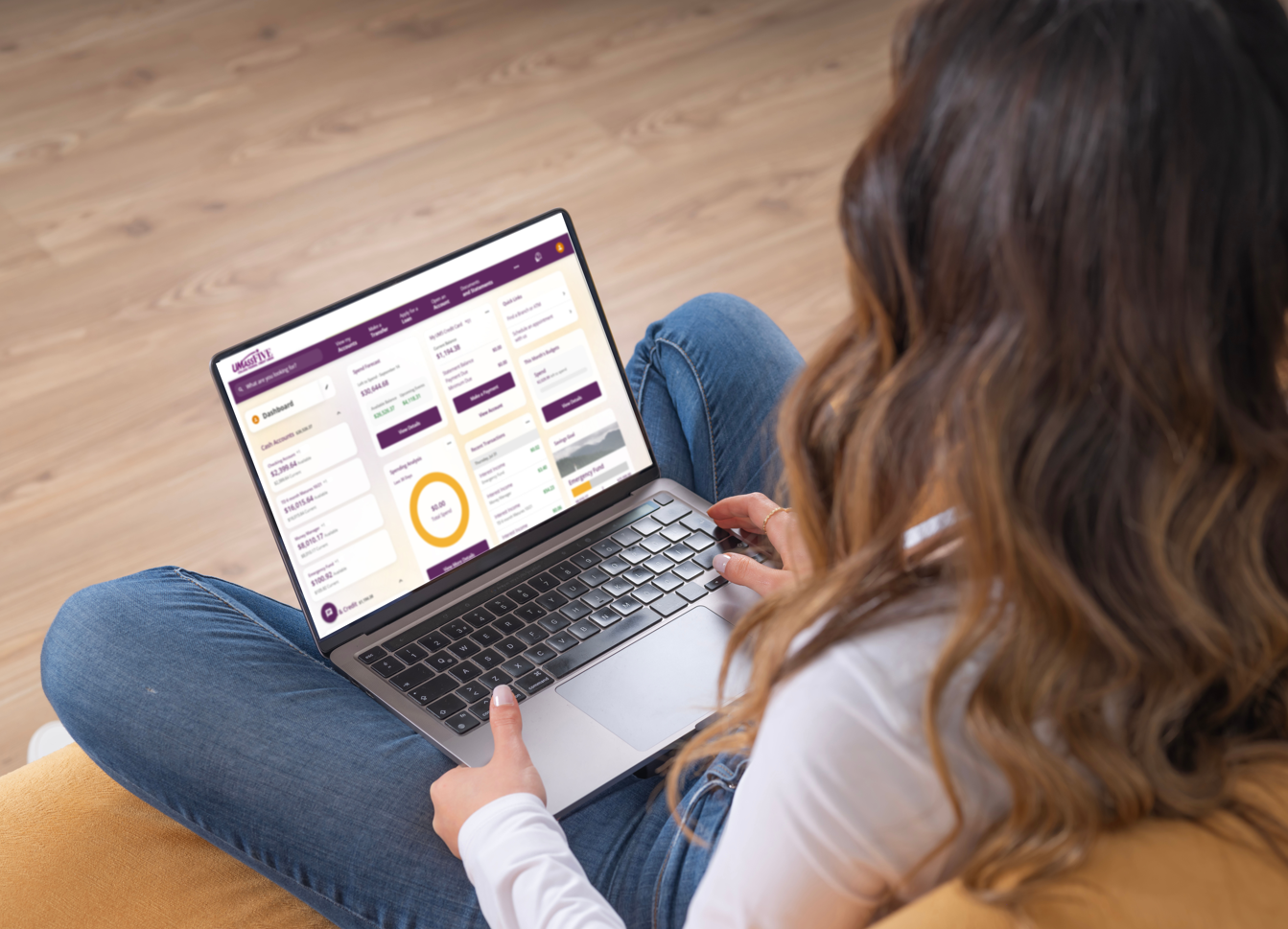 woman using new olb platform