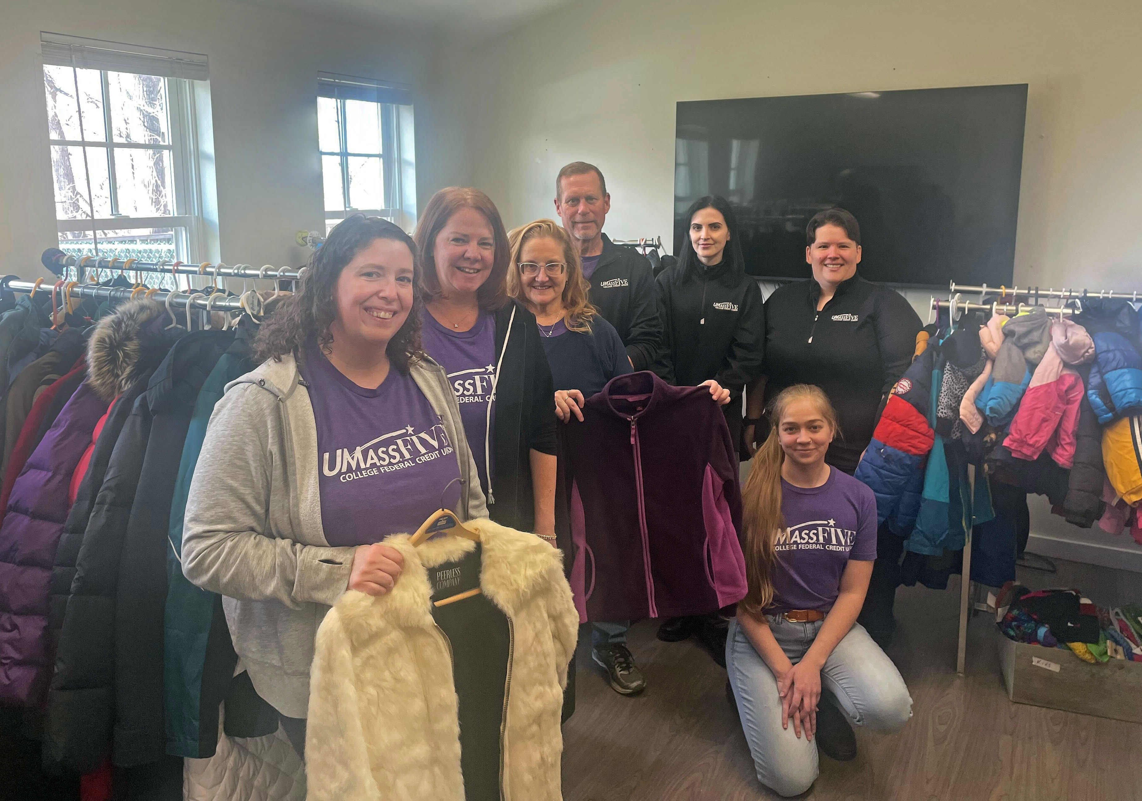 UMassFive Volunteers at the Amherst Survival Center